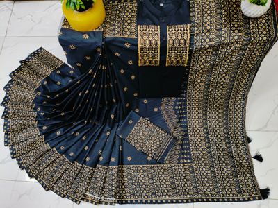 Sharee Panjabi Couple with Blouse Piece_img_8