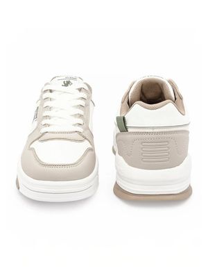 Red Tape Lifestyle Sneaker Shoes For Men - White and Cream_img_2