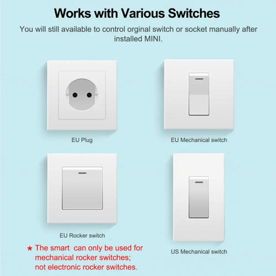 10A/16A Smart Home Automation ON/OFF Mini Smart Wifi Breaker DIY Switch Support 2 Way Control Tuya Smart Wifi Switch_img_6