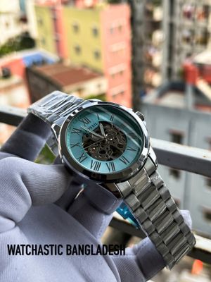 Fossil Automatic Silver Chain Tiffany Dial_img_0