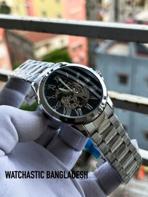 Fossil Auto Silver Chain Black Dial_img_0