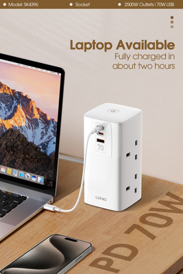 Multifunction Power Adapter with 70W USB Ports_img_6