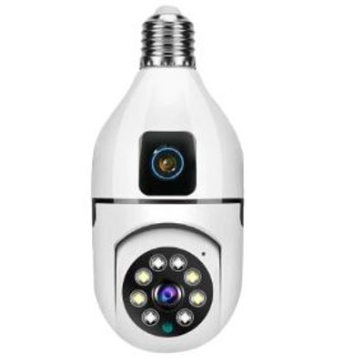 Dual Lens V380 Pro PTZ Bulb IP Night Vision Camera_img_0