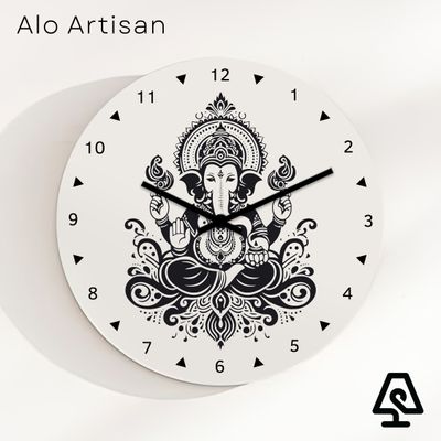 Lord Ganesha Theme Wall Clock_img_0