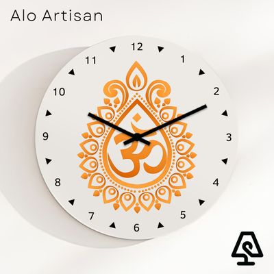 OM White Theme Wall Clock_img_0