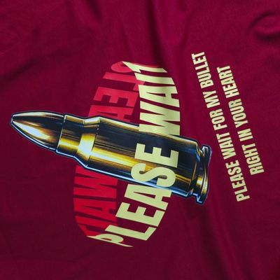 Please Wait For My Bullet Right In Your Heart - Drop Shoulder T-shirt_img_4
