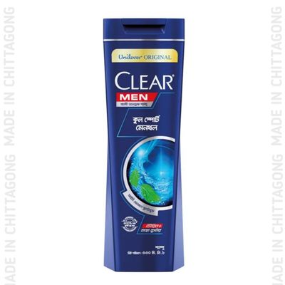 Clear Shampoo Men Cool Sport Menthol Anti Dandruff - 330ml -_img_1