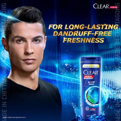 Clear Shampoo Men Cool Sport Menthol Anti Dandruff - 330ml -_img_4