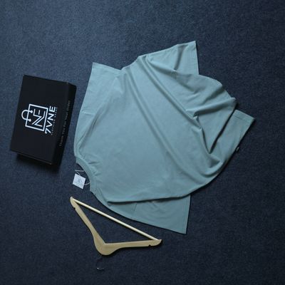 Just Me Bro (Pastel Stone Green) - Exclusive Oversized Drop Shoulder T-Shirt_img_6