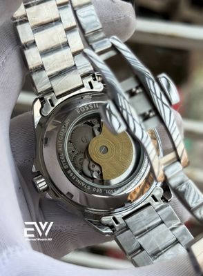FOSSIL AUTOMATIC BLACK DIAL SILVER BODY_img_1