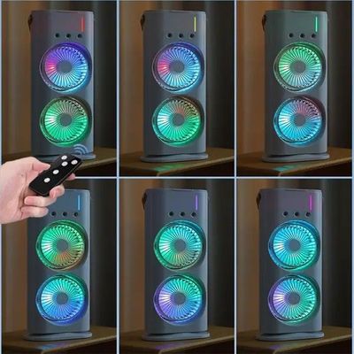 Rechargeable Remote Control Double-Head Spray Cooling Fan_img_1