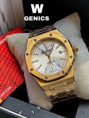 Audemars Piguet White Dial Gold Chain AAA_img_0