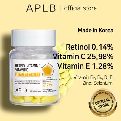APLB Retinol Vitamin C Vitamin E Beauty Tablet 500mg x 30 Tablets_img_1