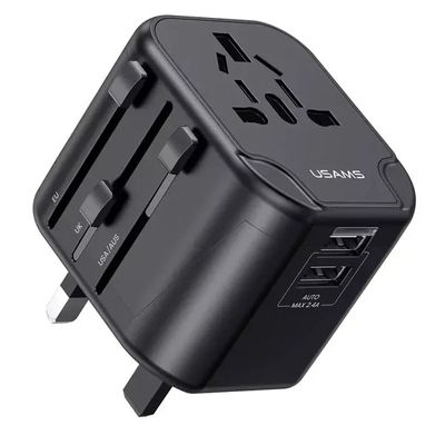 T55 12W Dual USB Universal Travel Charger (USAMS US-CC173)_img_1