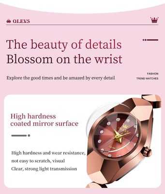 OLEVS 7007 Ladies Chain Watch- Coffee Dial- Coffee Bezel- Coffee Chain- TF Code OL972CF_img_9
