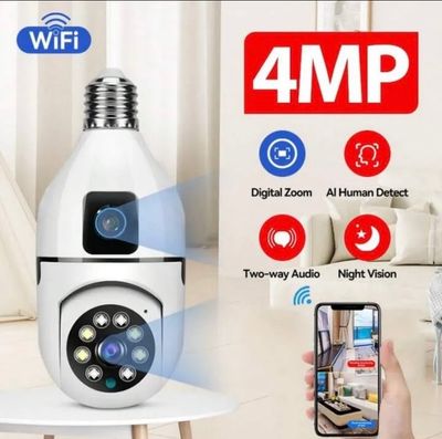 Dual lens IP bulb camera_img_2