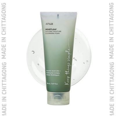 Anua Heartleaf Succinic Moisture Cleansing Foam (150ml)_img_0