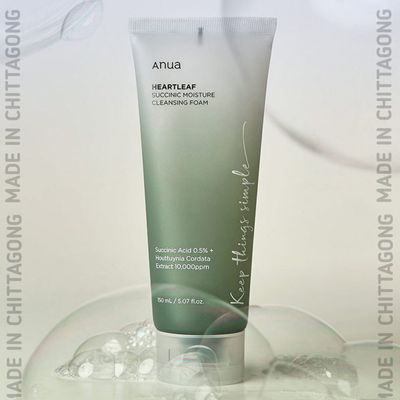 Anua Heartleaf Succinic Moisture Cleansing Foam (150ml)_img_4
