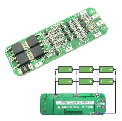 3S 20A Lithium Battery Protection Board BMS)_ 18650 Charger BMS Protection Board 12.6V Cell_img_0