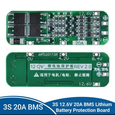 3S 20A Lithium Battery Protection Board BMS)_ 18650 Charger BMS Protection Board 12.6V Cell_img_1