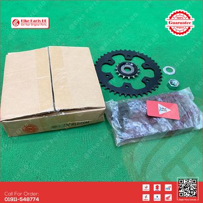 Chain Sprocket set for Royal Enfield Bullet, Hunter, Classic, Meteor bike._img_0