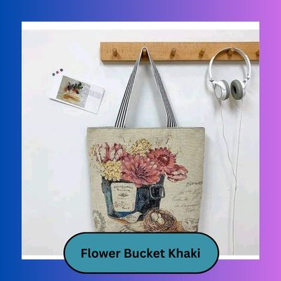 Flower Bucket Khaki