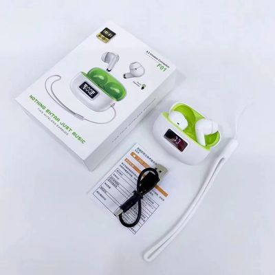 F01 Newest Tws True Wireless BT 5.3 Macaron Headphones Digital Hifi Stereo Low-latency Gaming Sports Headset With Lanyard f01_img_1