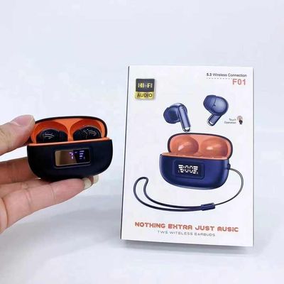 F01 Newest Tws True Wireless BT 5.3 Macaron Headphones Digital Hifi Stereo Low-latency Gaming Sports Headset With Lanyard f01_img_2