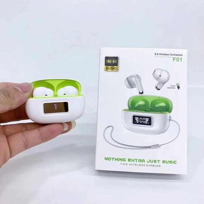 F01 Newest Tws True Wireless BT 5.3 Macaron Headphones Digital Hifi Stereo Low-latency Gaming Sports Headset With Lanyard f01_img_4