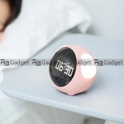Cute Expression Multi Function LED Pixel Alarm Clock