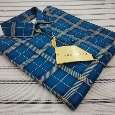 Pure Cotton full Sleeve Check Shirt for Men's_img_2