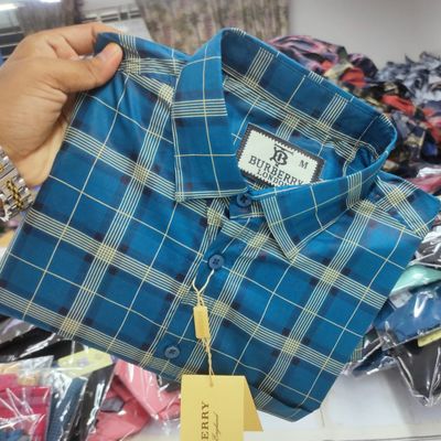 Pure Cotton full Sleeve Check Shirt for Men's_img_3