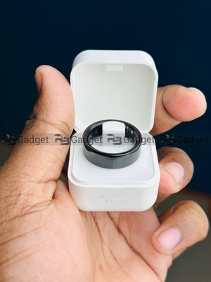 Smart Finger Ring for Fitness Tracking – With Charging Case  (Ring Size -9,10)_img_1