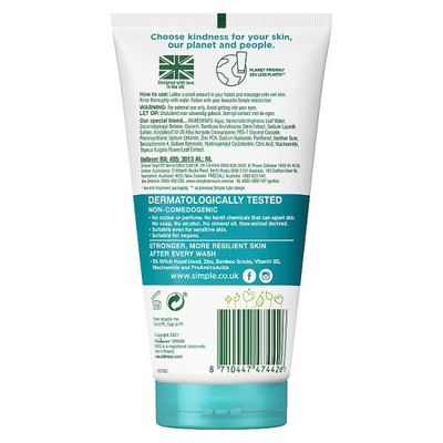 Simple Clear Pore Scrub Daily Skin Detox for Smoother, Clearer Skin 150ml_img_1