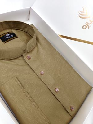 Ajwah Premium Olive Luxe Panjabi_img_1