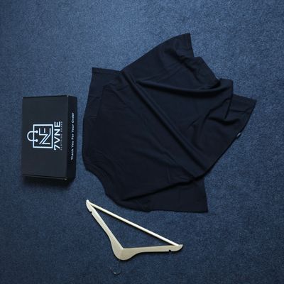 Solid (Black) Premium Oversized Drop Shoulder T-shirt_img_1