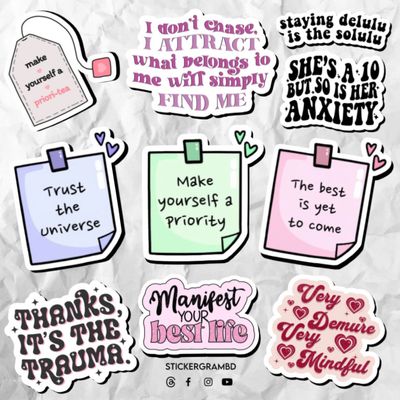 Manifestation Sticker set