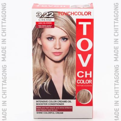 TOVCHCOLOR hair color used for male / female shade no 3.22 - 30 ml X 2_img_0