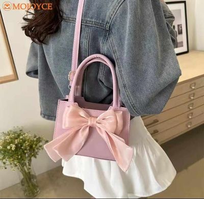 Sweet cross body high quality shoulder bag Color: pink/black /whiteGenuine lather_img_2
