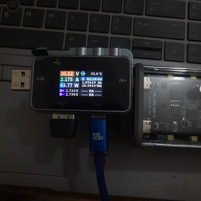PD 45W Super Fast Charging Transparent Power Bank Case Solderless 8pcs 18650 Battery with LED Light_img_1