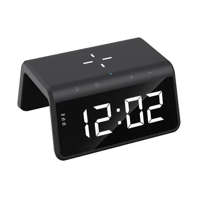 Havit W320 15W Black Wireless Charger with Alarm Clock & Ambient Light_img_0