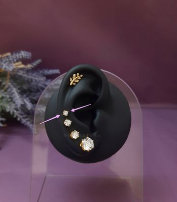 Dewdrop CZ stud earrings_img_1
