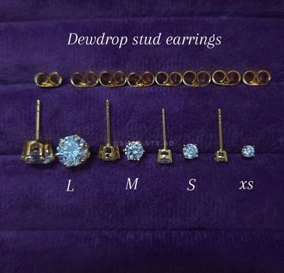 Dewdrop CZ stud earrings_img_2
