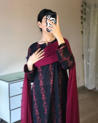 Designer Cotton Three Piece Set_img_2