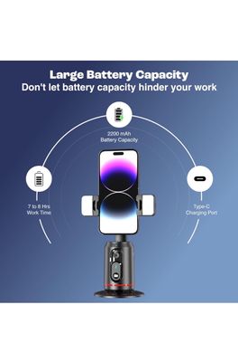 360* Auto face tracking selfie stick tripod_img_3