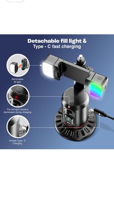 360* Auto face tracking selfie stick tripod_img_4