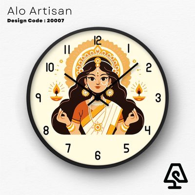 Devi Durga Theme Wall Clock_img_0