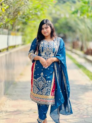 Georgette Embroidery Four Piece_img_1