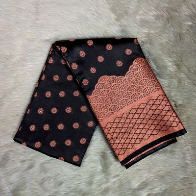 Premium Silk Katan Saree – Exclusive Design (Black)_img_1