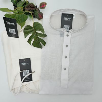 Simple White Panjabi_img_0